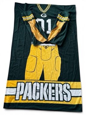 Green Bay Packers NFL Snuggie Wearable Fleece Blanket Northwest Adult OS
